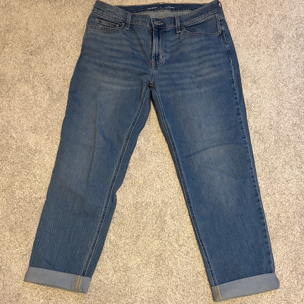 Old Navy Dark Blue Boyfriend Jeans